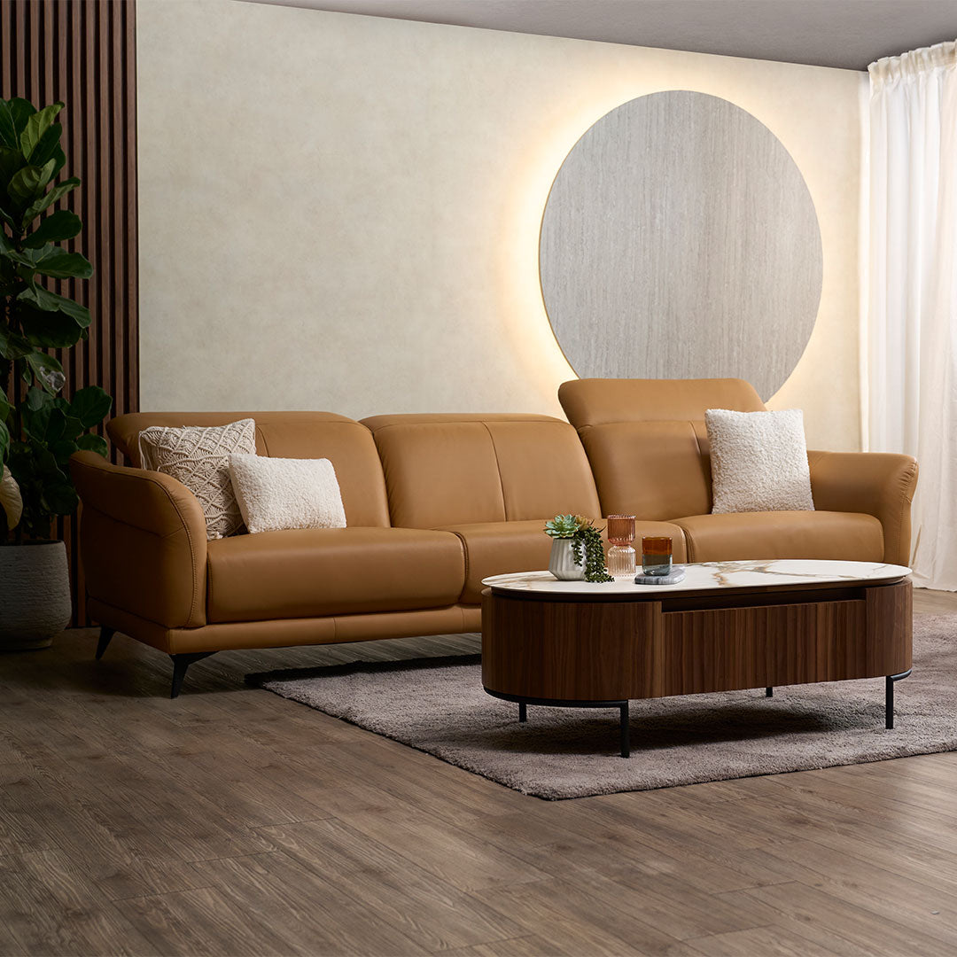 Leather Seater Sofa