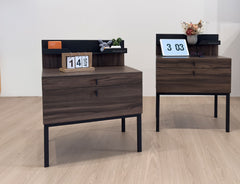 Nero bedroom furniture styled in a modern space