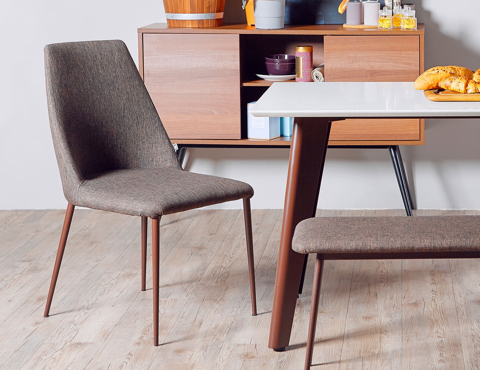 Henry dining chair with a clean modern silhouette