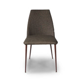 HENRY Dining Chair with Brown Tapered Steel Legs