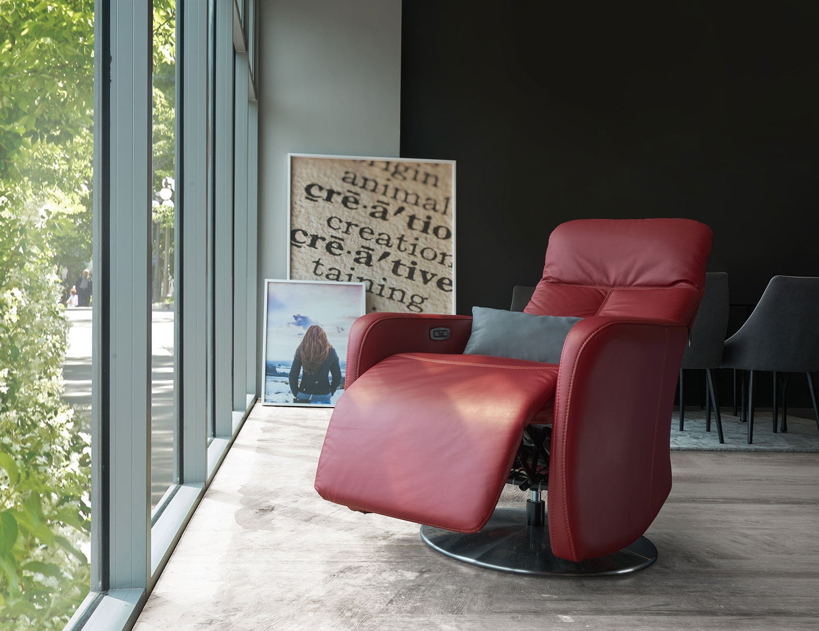 Seva lounge chair shown from a different angle