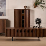 Louvre TV console styled in a modern living room