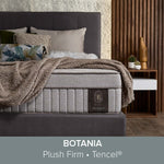 Botania mattress styled in a serene bedroom environment