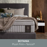 Botania mattress styled in a serene bedroom environment