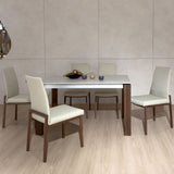 Carment dining set front view showcasing table design