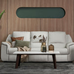 Modern coffee table with a slim rectangular tabletop