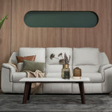 Modern coffee table with a slim rectangular tabletop