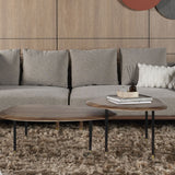 Celadon coffee table shown in a minimalist setting