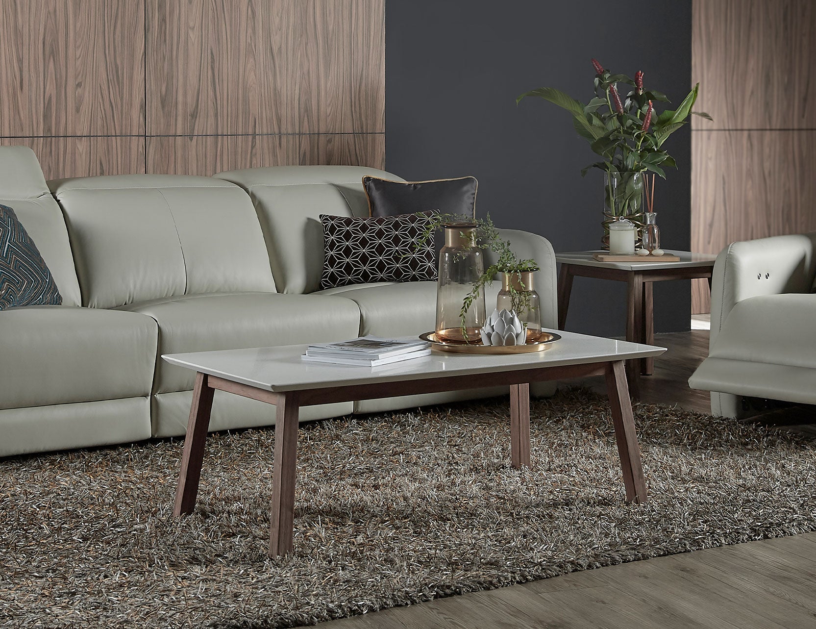 Bolda coffee table featuring a strong geometric shape