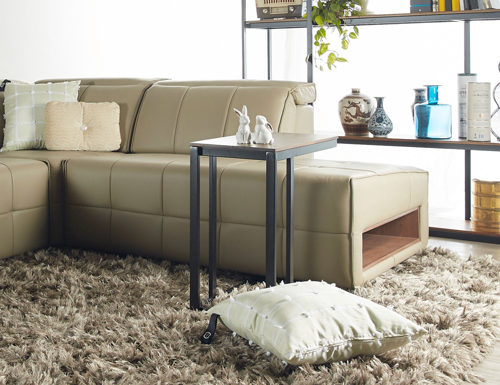 Ferro coffee table featuring an industrial inspired design