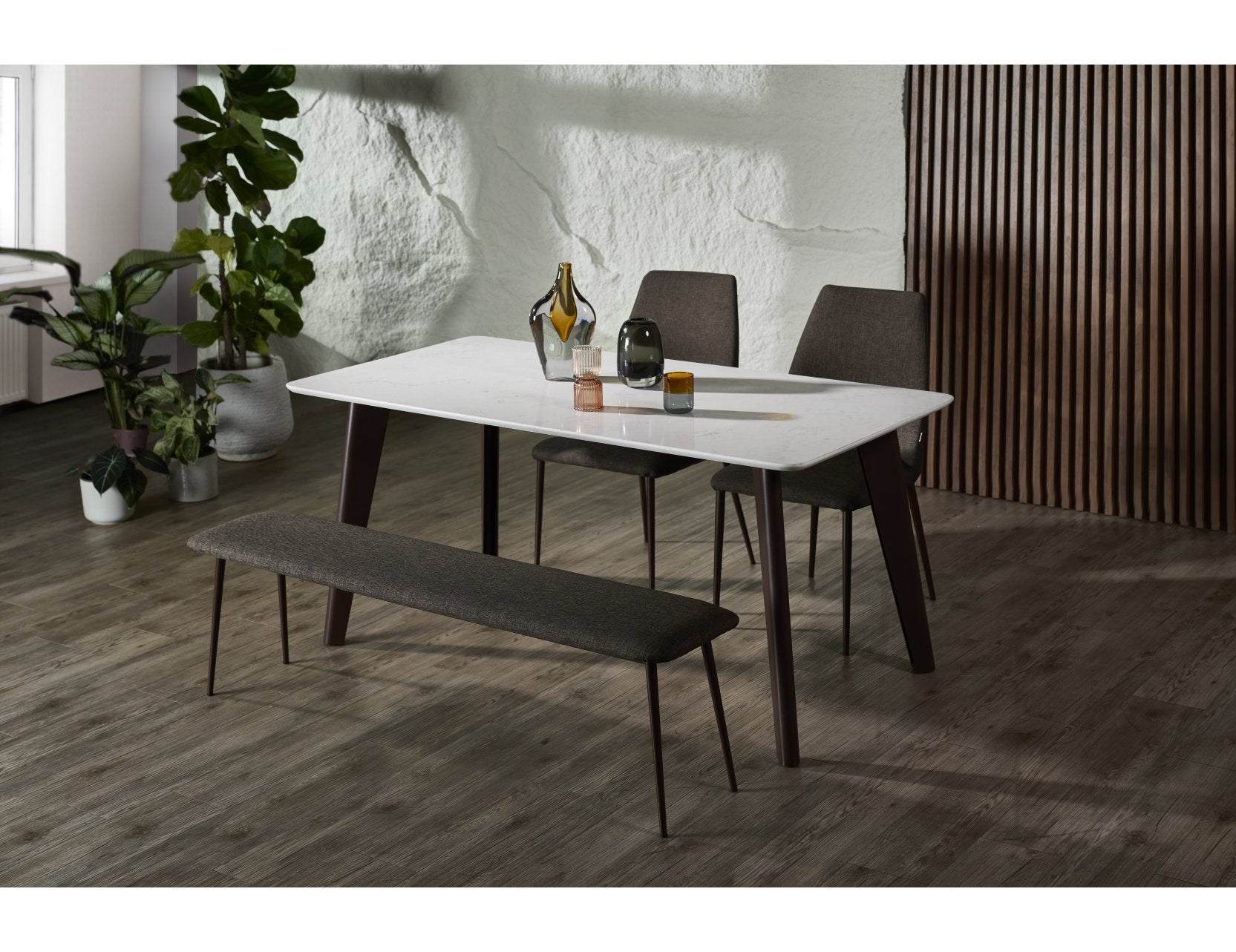 Carrara dining set with Henry chairs
