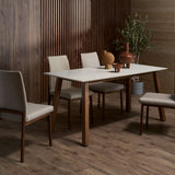 Bolda dining set paired with Flex chairs