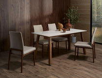 Bolda dining set paired with Flex chairs