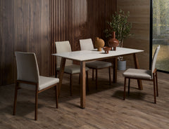 Bolda dining set paired with Flex chairs