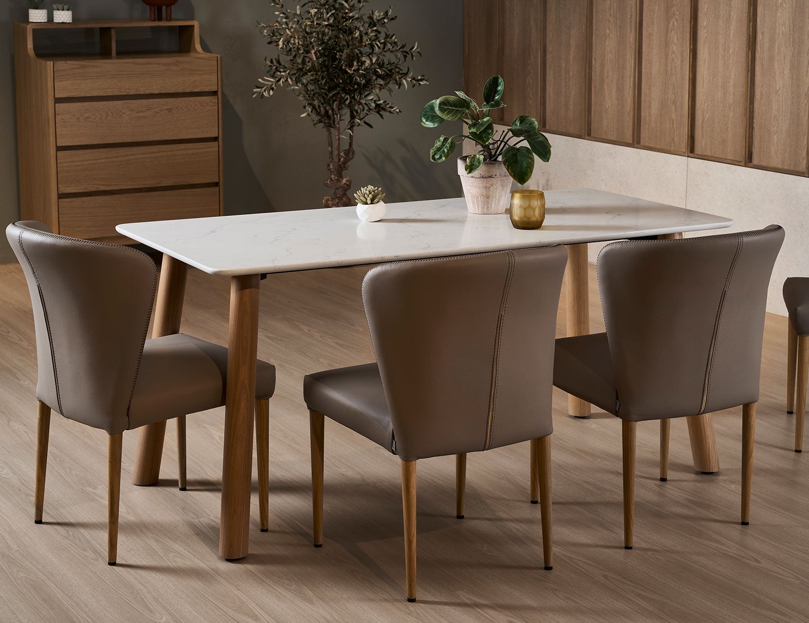 Bela dining table shown from an alternate angle