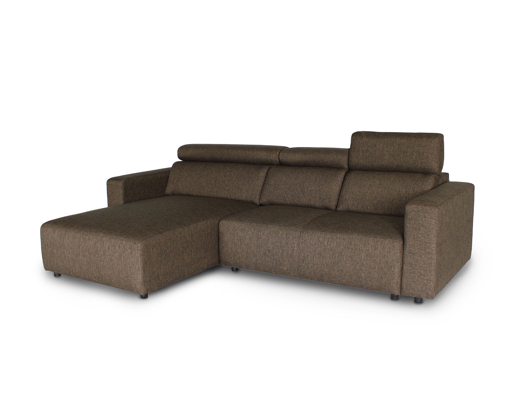 Karl fabric sofa shown from an angled view
