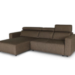 Karl fabric sofa shown from an angled view
