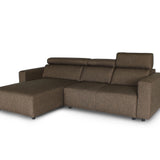 Karl fabric sofa shown from an angled view