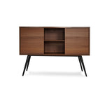 Layered storage cabinet with a sleek modern profile