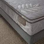 Natura mattress shown in a full bedroom setup
