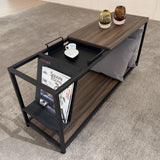 Nero coffee table styled with a sleek contemporary look