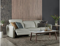 Penna leather sofa with a sleek modern silhouette