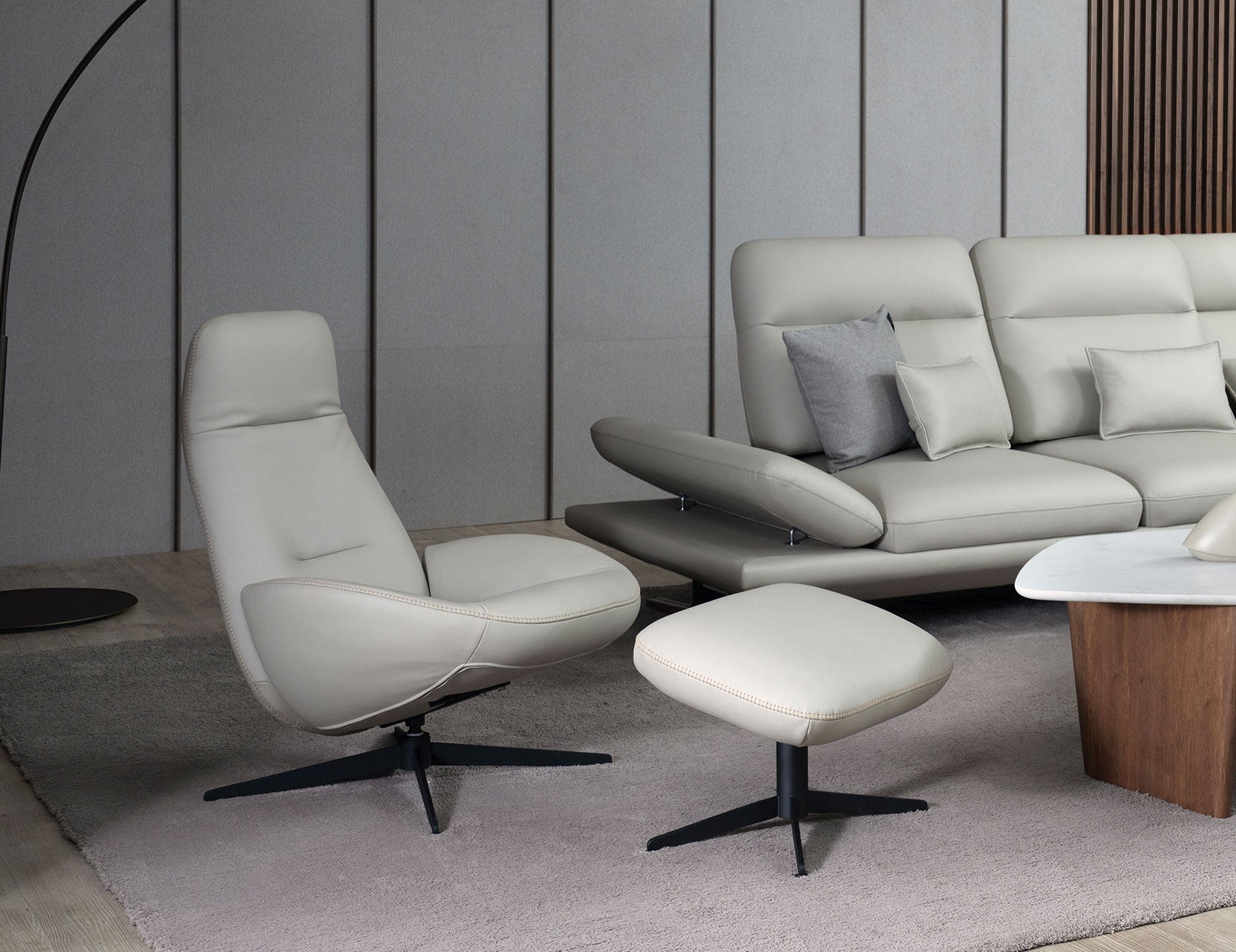 Olso sofa highlighting full seating width