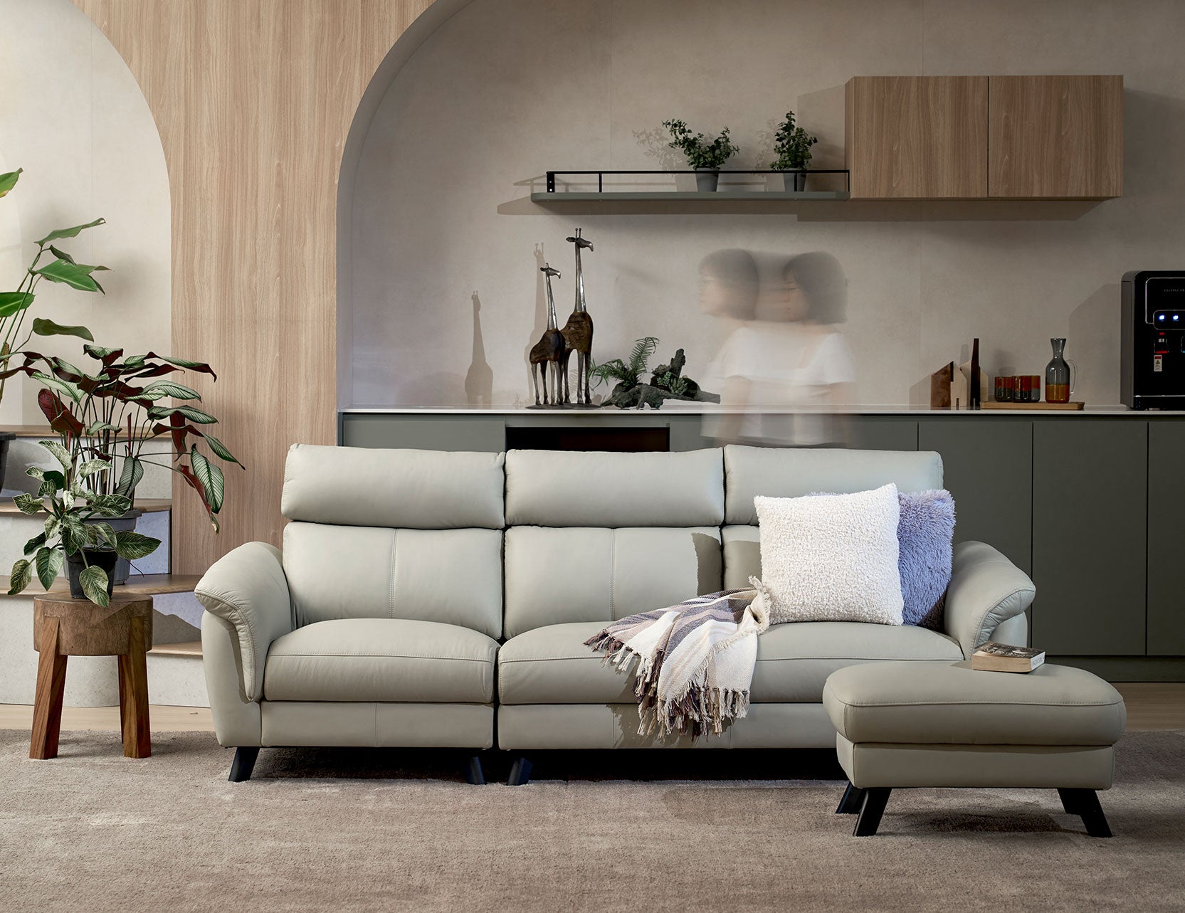 Borges sofa featuring a sleek contemporary design