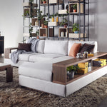 Elda fabric sofa with a refined contemporary form