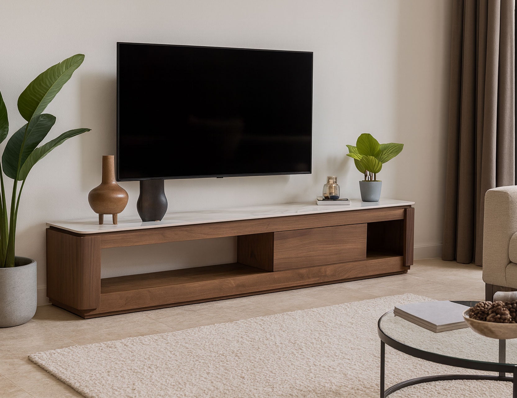 Max Nezzo TV console with a strong contemporary presence