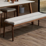 Flex dining bench with a clean modern upholstered design