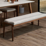 Flex dining bench with a clean modern upholstered design