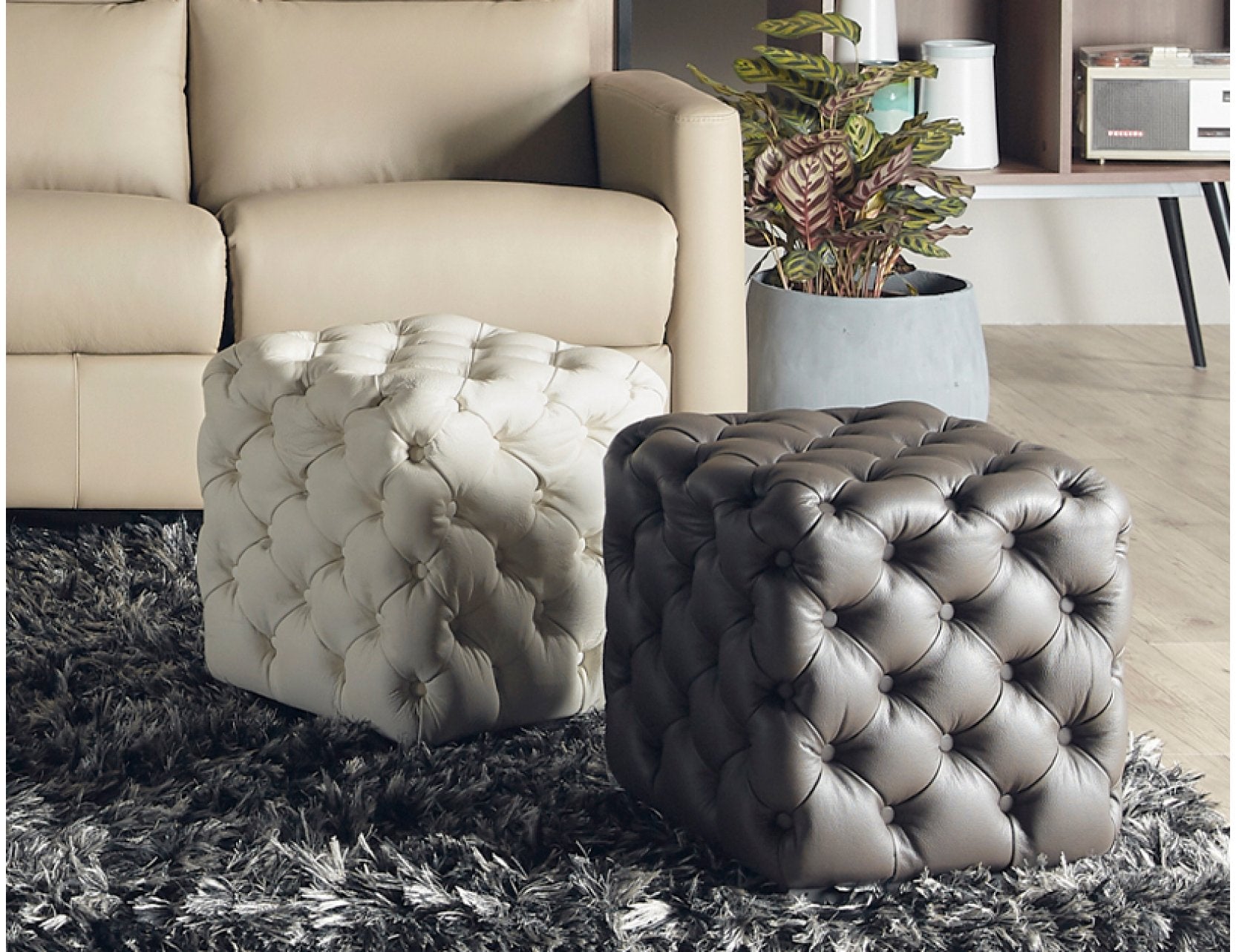 Chester stool with a sleek modern profile