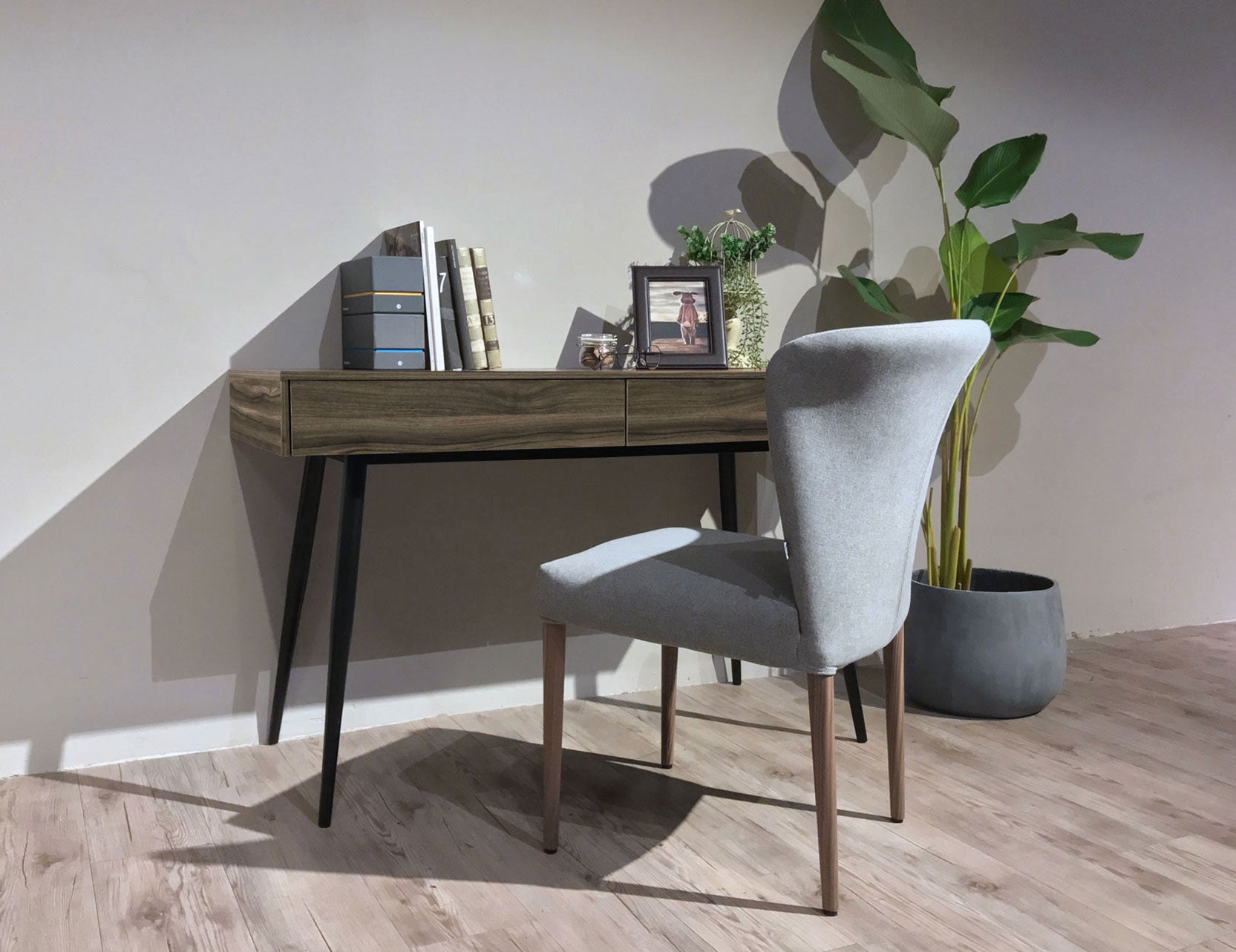 Dansk writing desk designed for compact workspaces