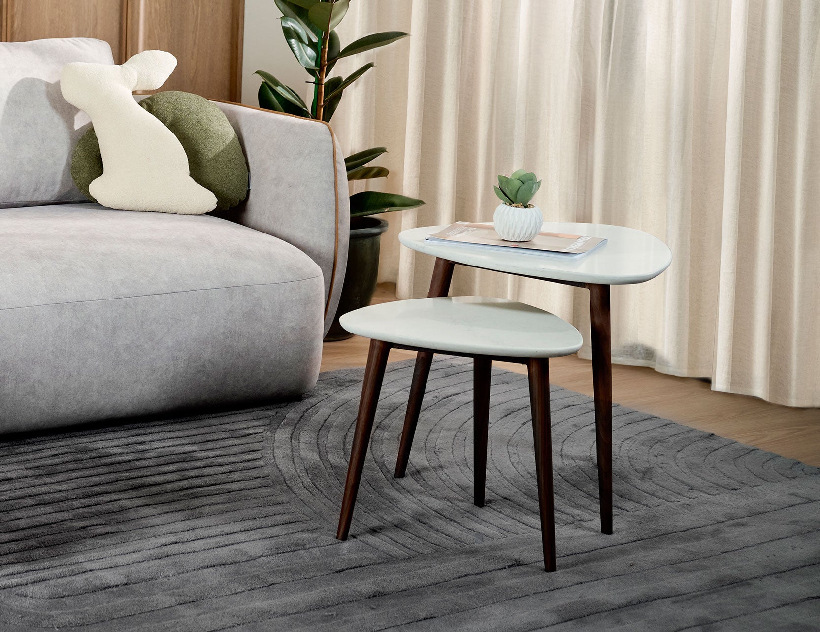 Danska coffee table styled in a modern interior