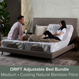Bedroom package set featuring coordinated bed frame and mattress