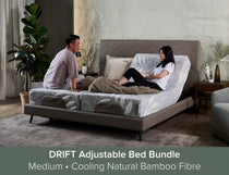 Bedroom package set featuring coordinated bed frame and mattress