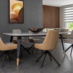Nero dining set styled with Apex chairs