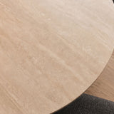 TIANA Travertine Sintered Stone Top Dining Table