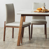 Flex dining chair styled in a modern dining setting