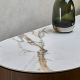 Fluto TV console close up highlighting tabletop detail