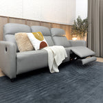 Homer leather sofa with clean lines and structured silhouette