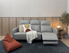 Homer leather sofa highlighting seat depth and comfort