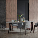 Kay dining chair styled with a modern dining table