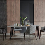 Kay dining chair styled with a modern dining table