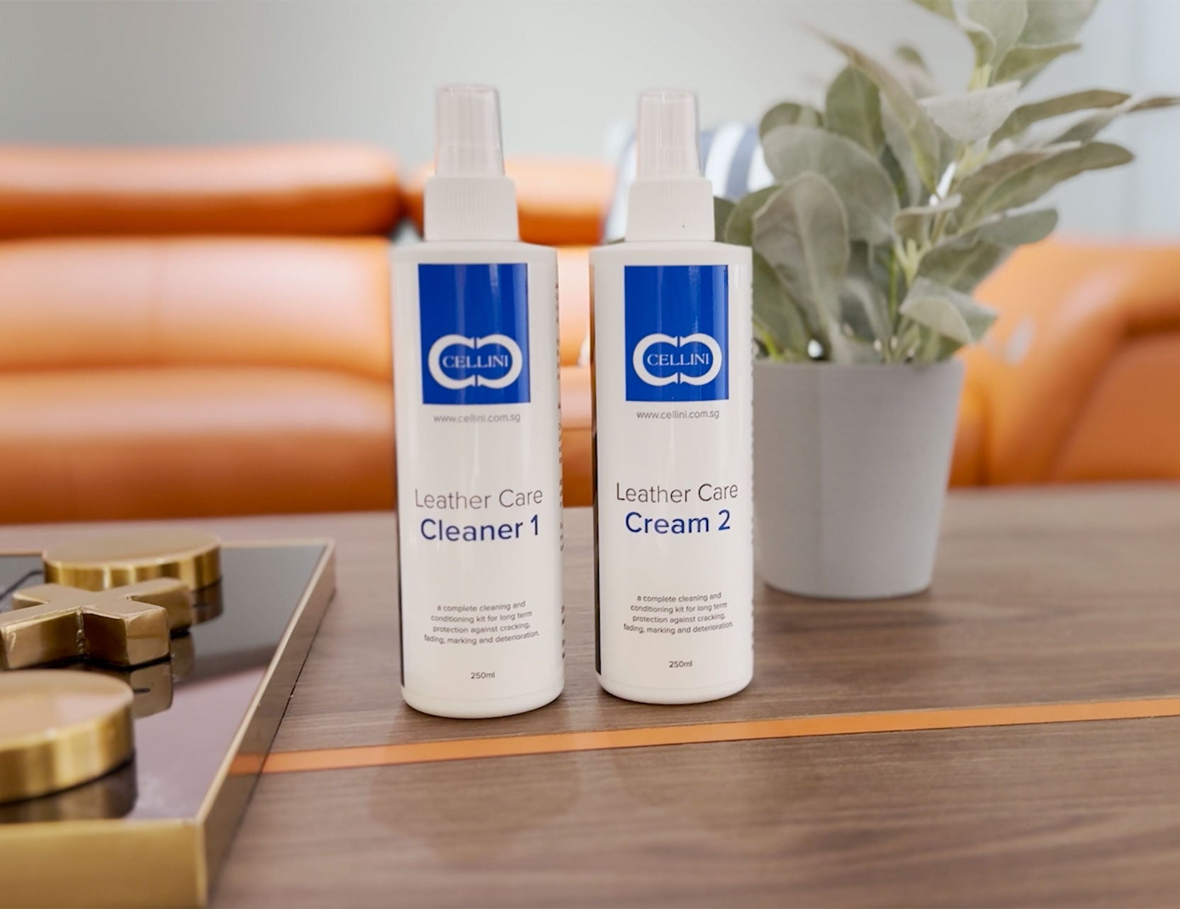 Leather cleaner for sofa and furniture care