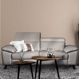 Marvin leather seater sofa in a contemporary setting