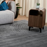 Moon bedside table with a minimalist design