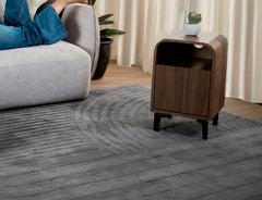 Moon bedside table with a minimalist design