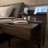 Nero bedroom furniture shown from an angled view